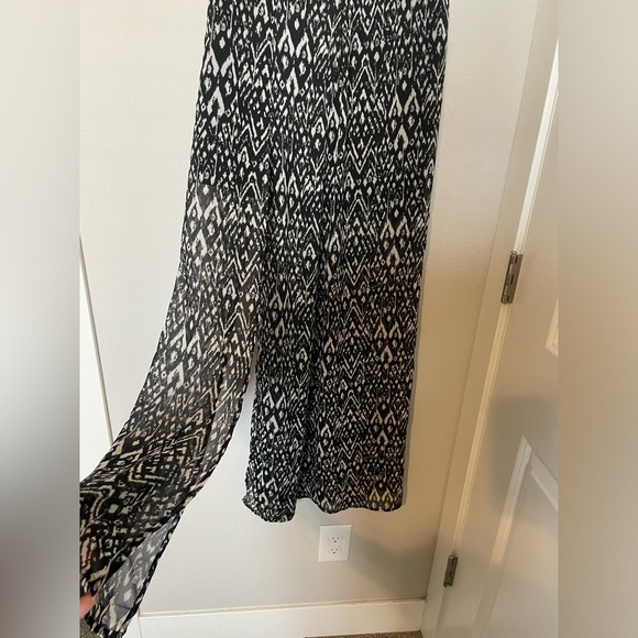 Women’s Tribal Print Chiffon Maxi Slit Skirt Size 8 - Picture 8 of 12